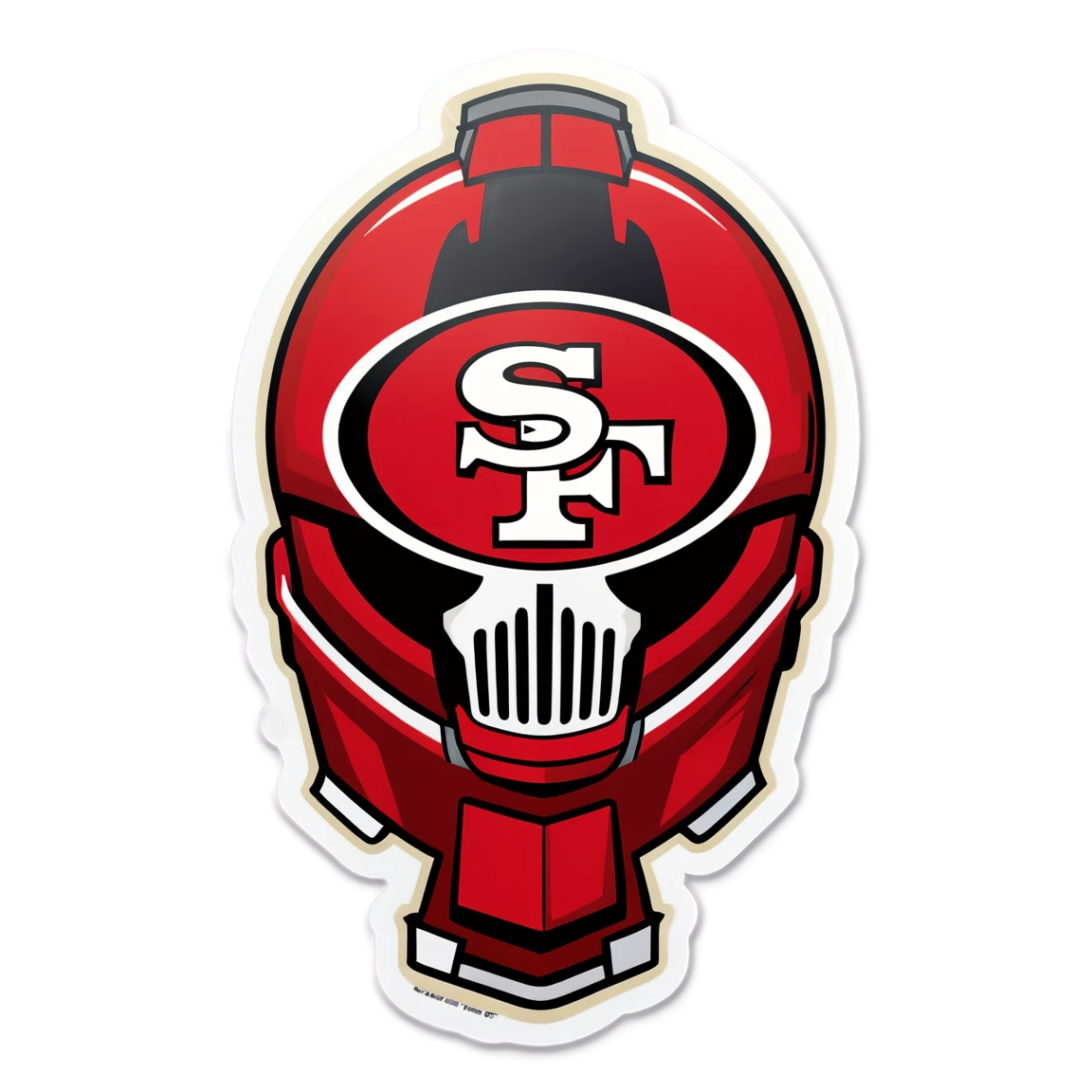 49ers in the stadium, 49ers sticker