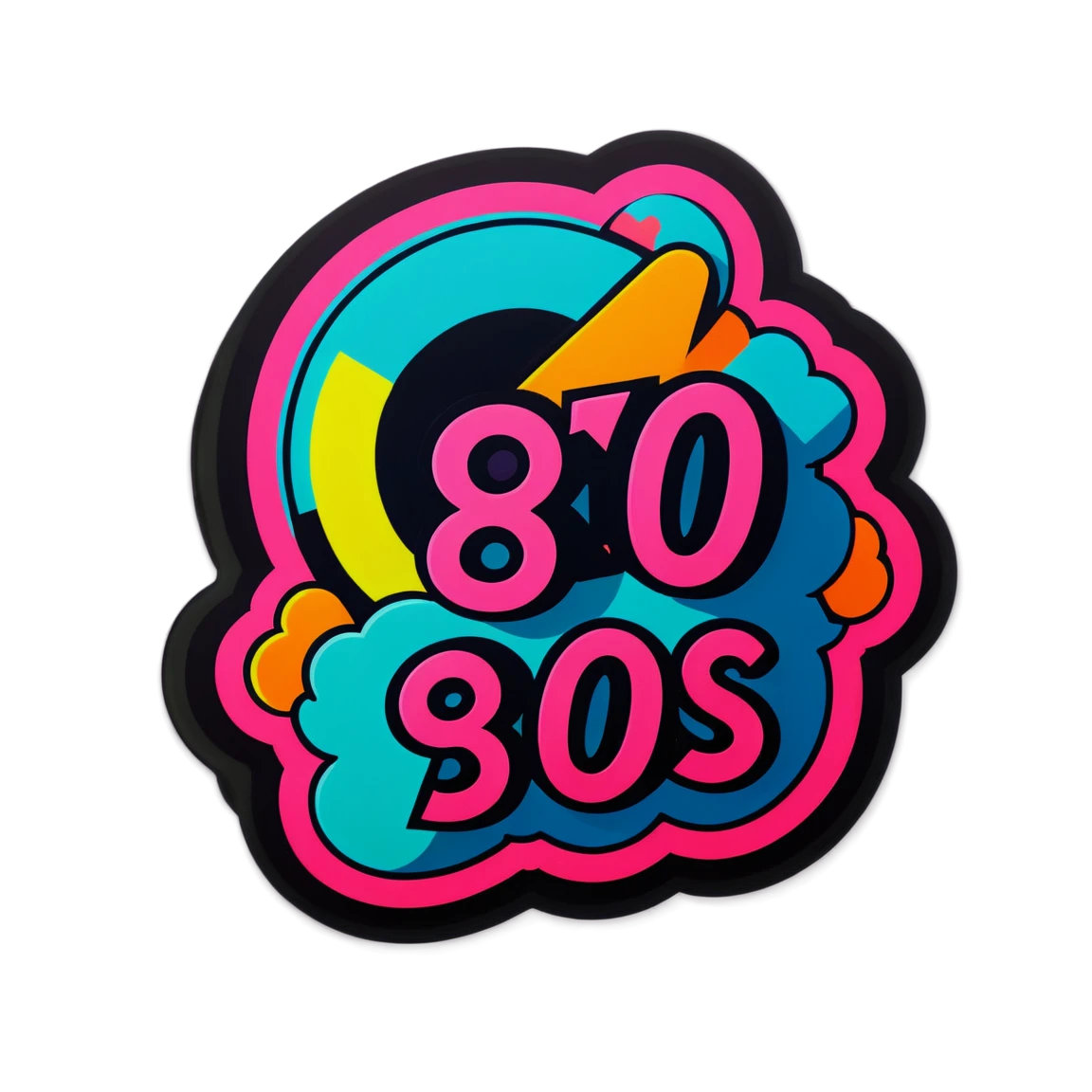 80s stickers example