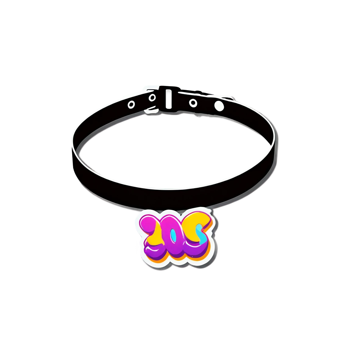 90s sticker with choker