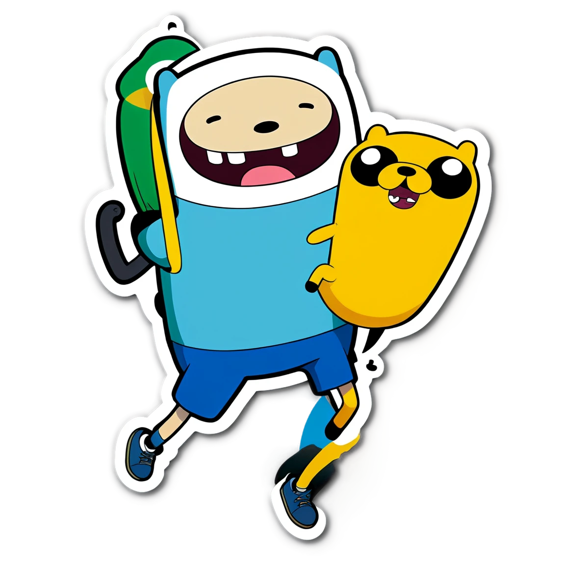 Adventure Time laughing, Adventure Time sticker