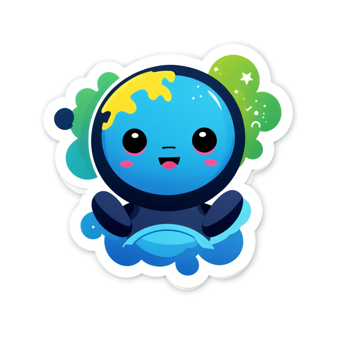 AI Sticker Generator, virtual world sticker, ai sticker