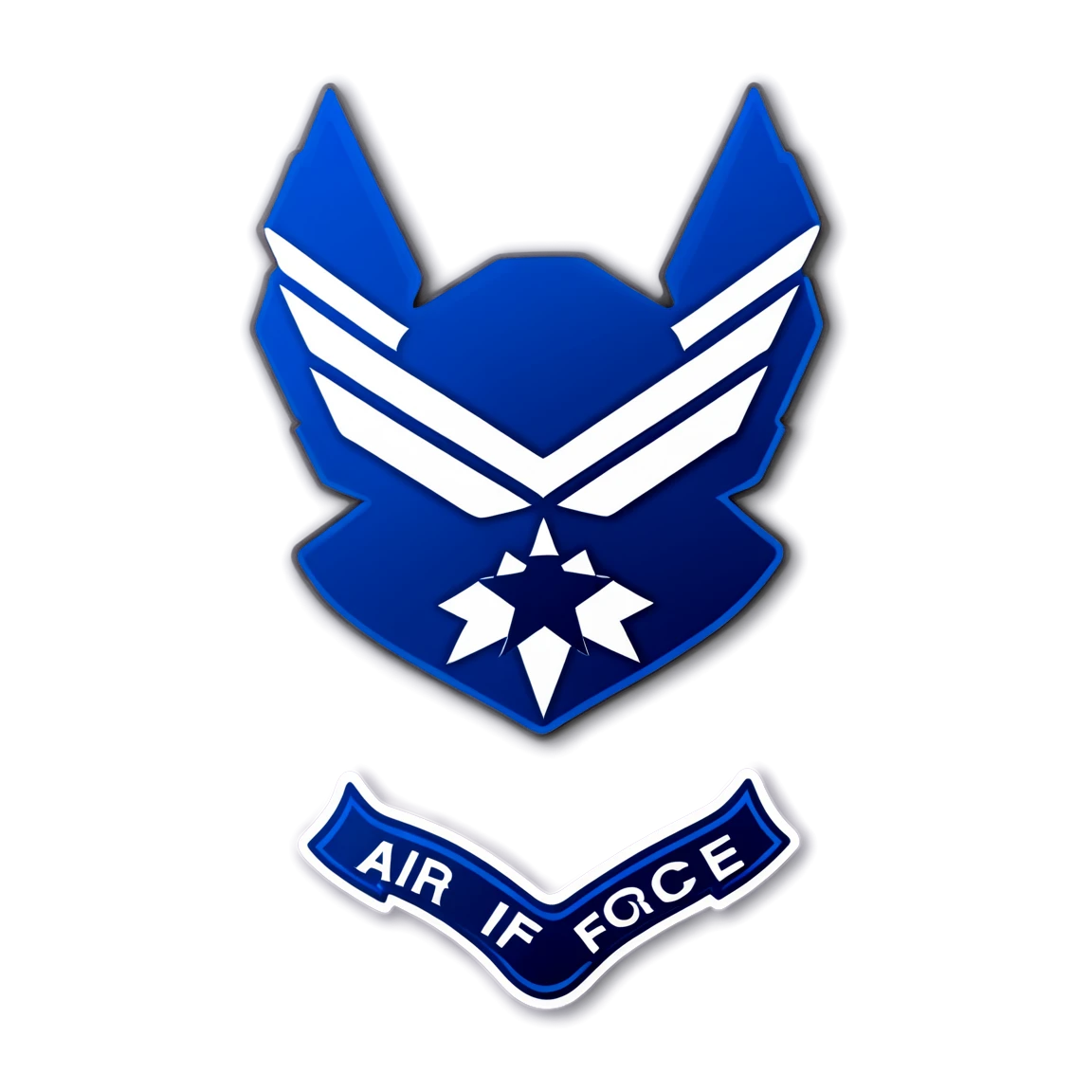 Air Force in uniform, Air Force sticker