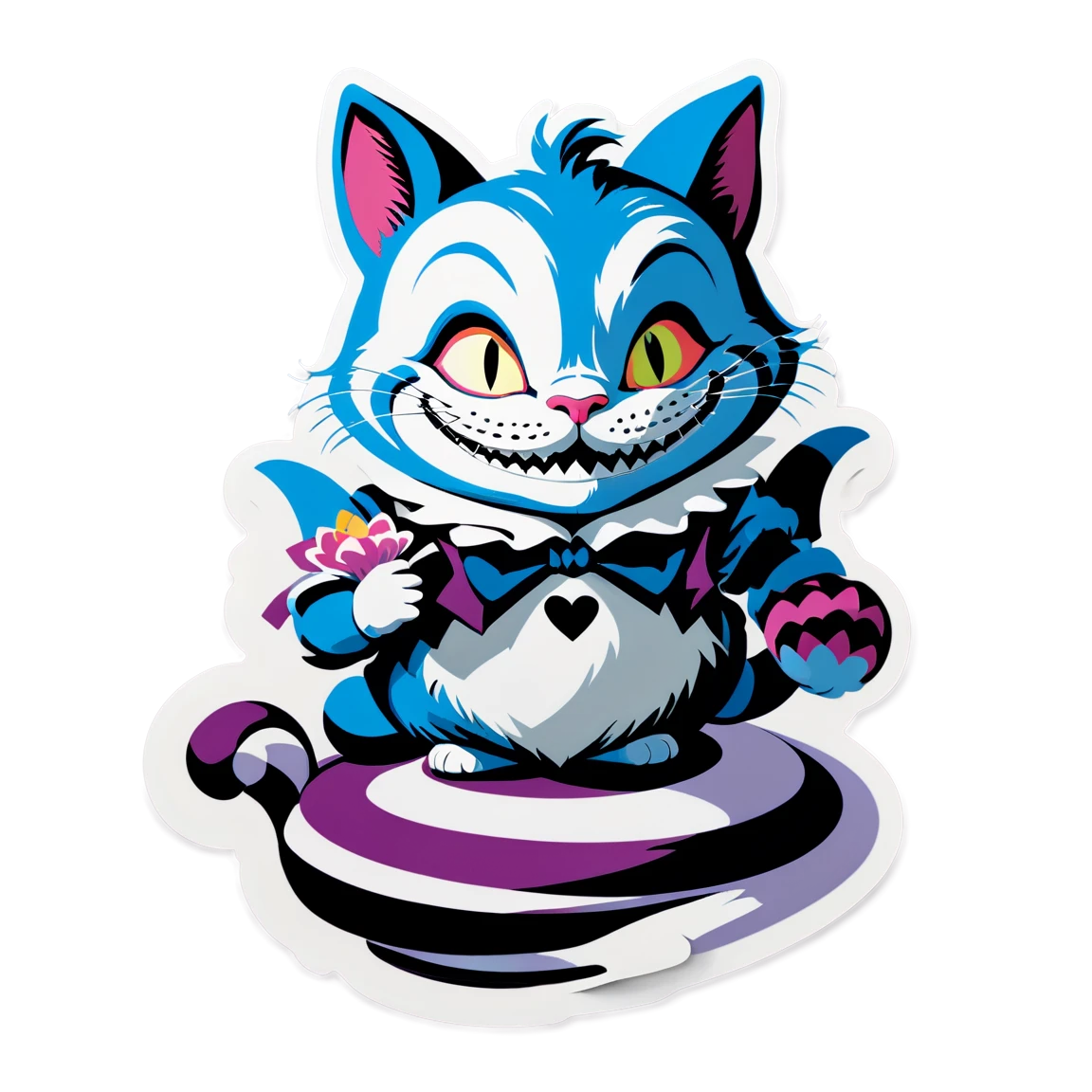 Alice in Wonderland with Cheshire Cat, Alice in Wonderland sticker