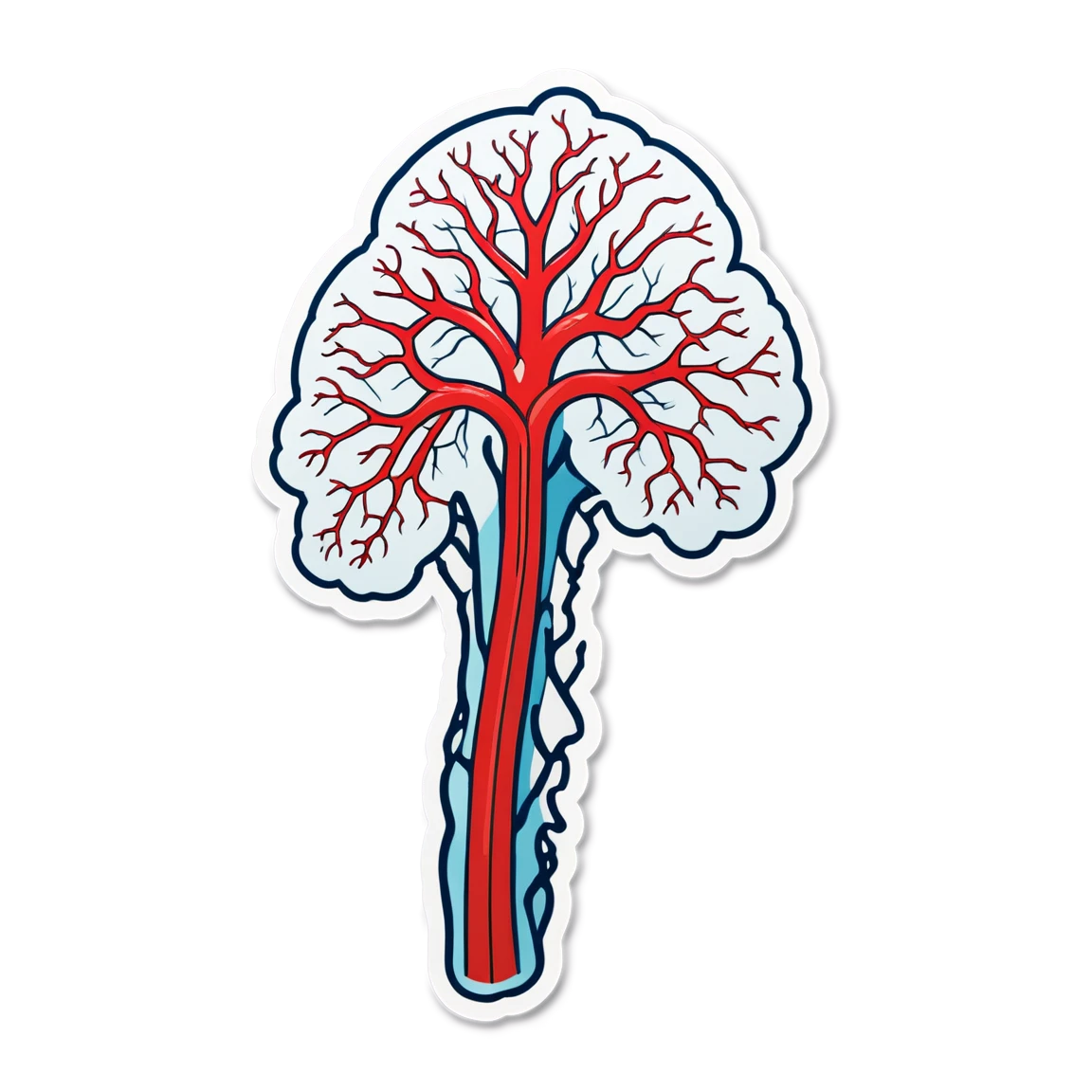 Anatomy vascular system sticker