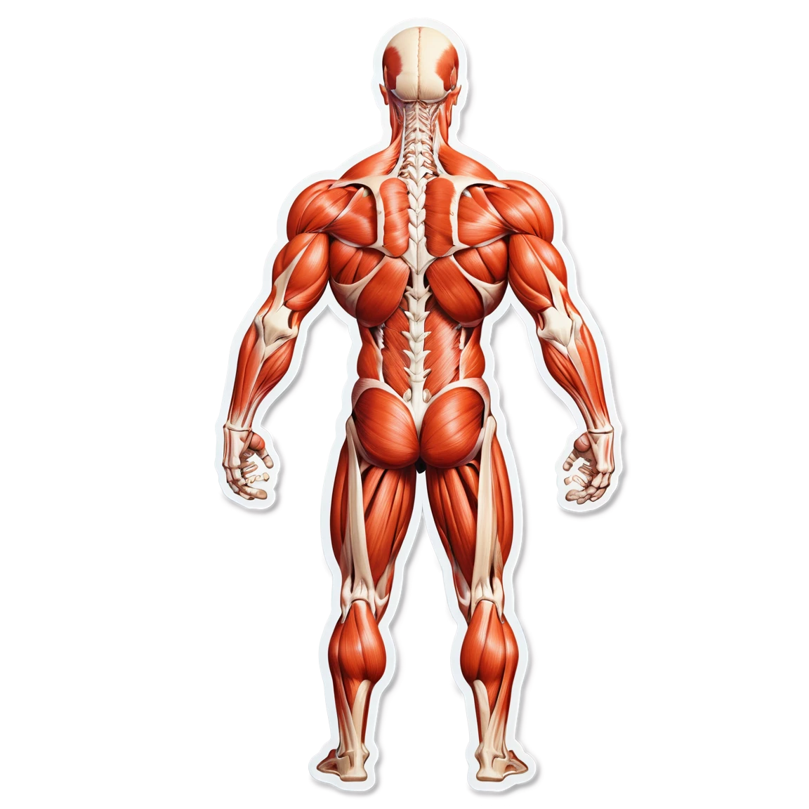 Anatomy muscles sticker