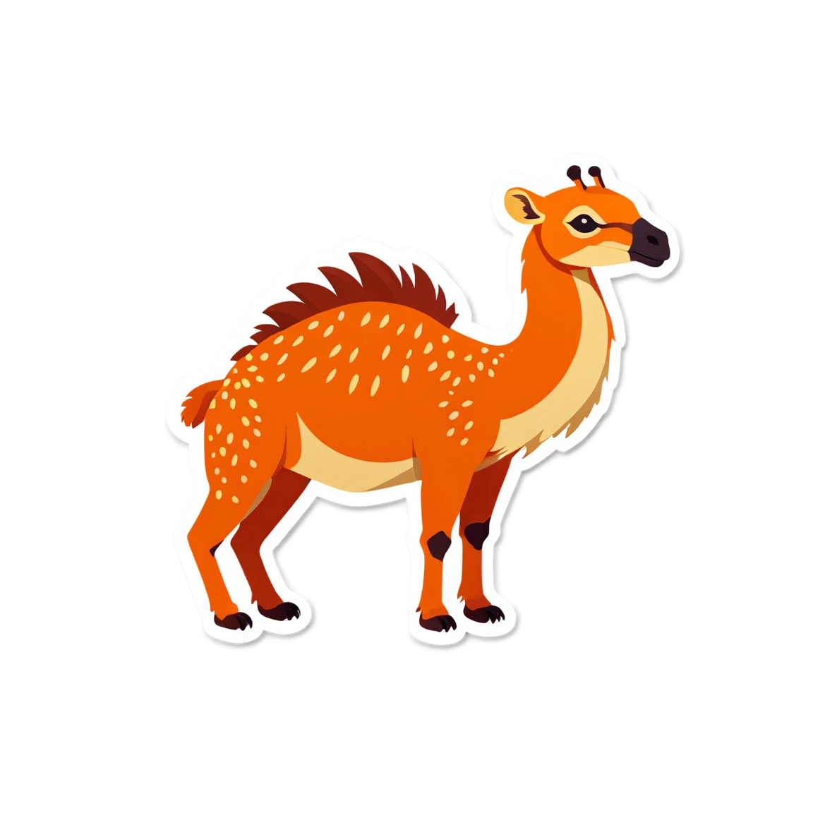 Alien animal, alien camel sticker, giraffe camel sticker, animal sticker