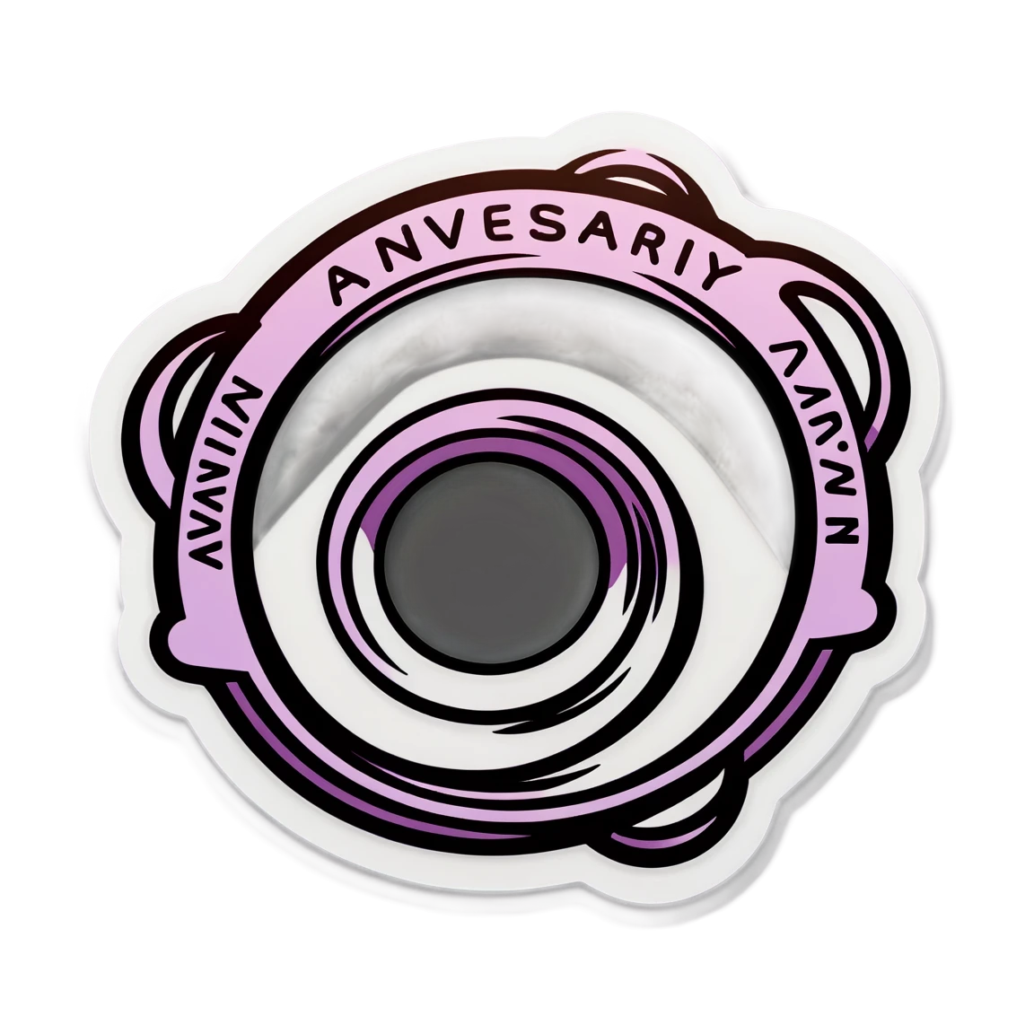 Anniversary twin rings sticker