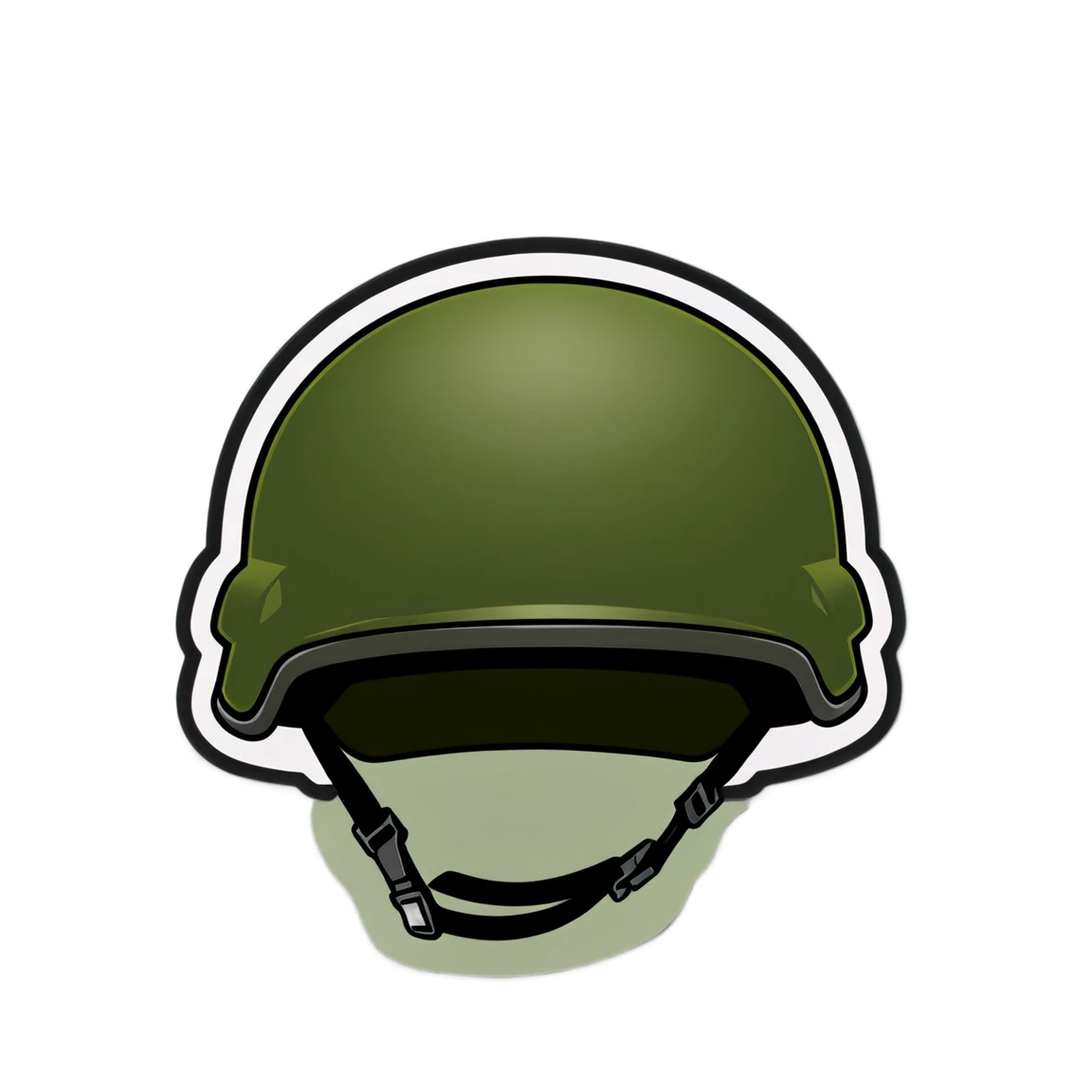 Army sticker, with a helmet, military sticker