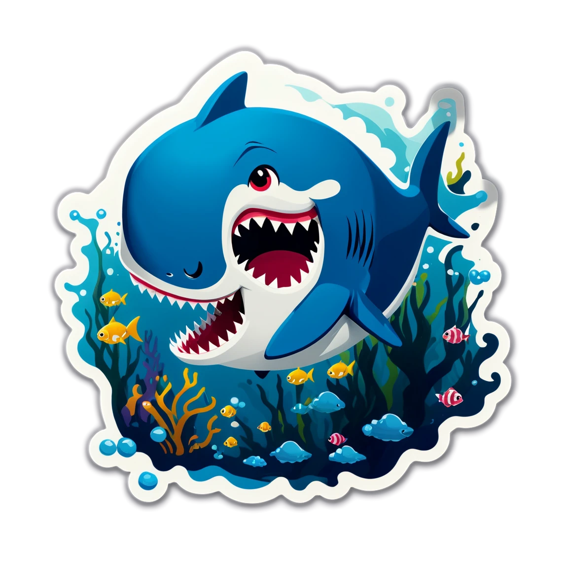 Baby Shark underwater, Baby Shark sticker