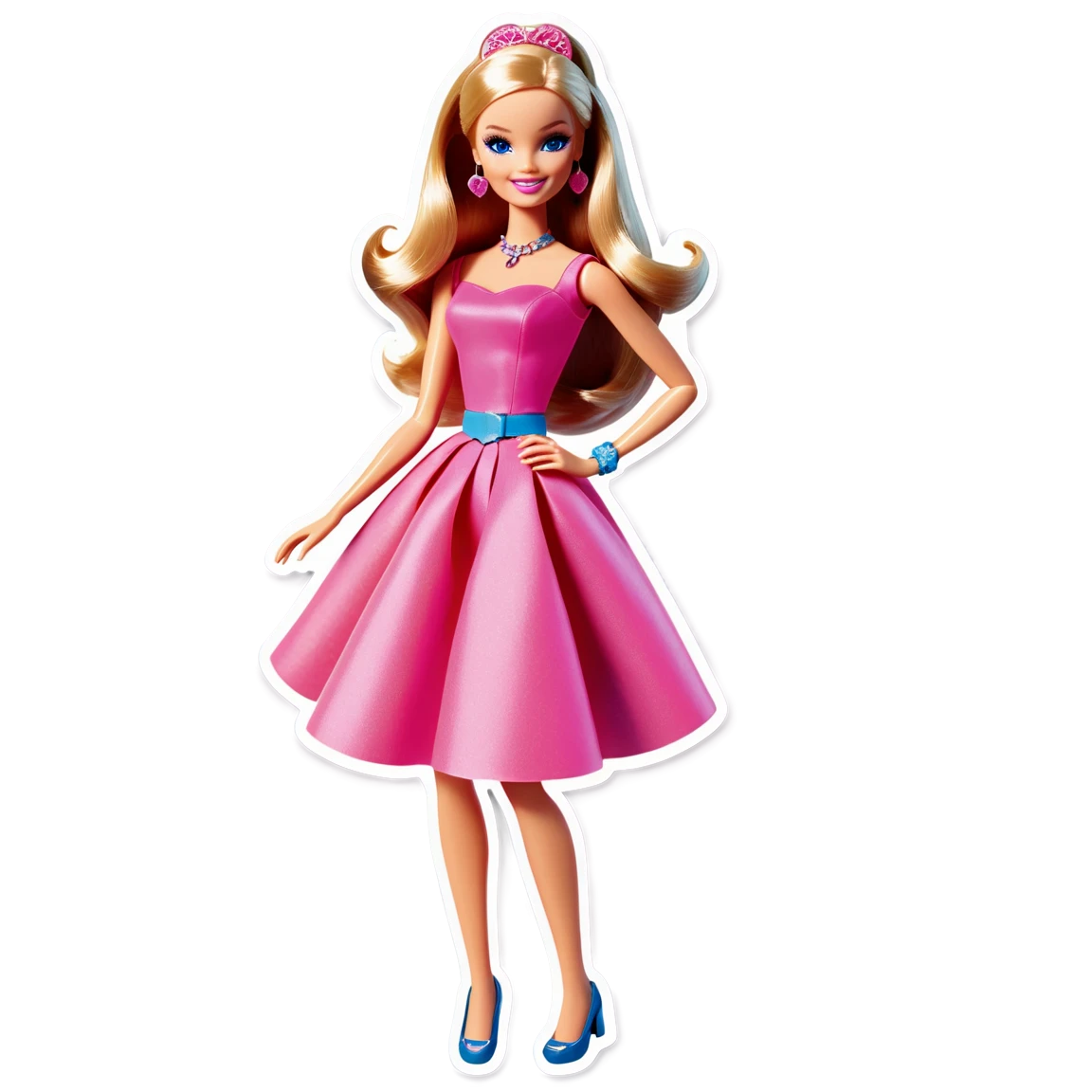 Barbie doll sticker, barbie sticker