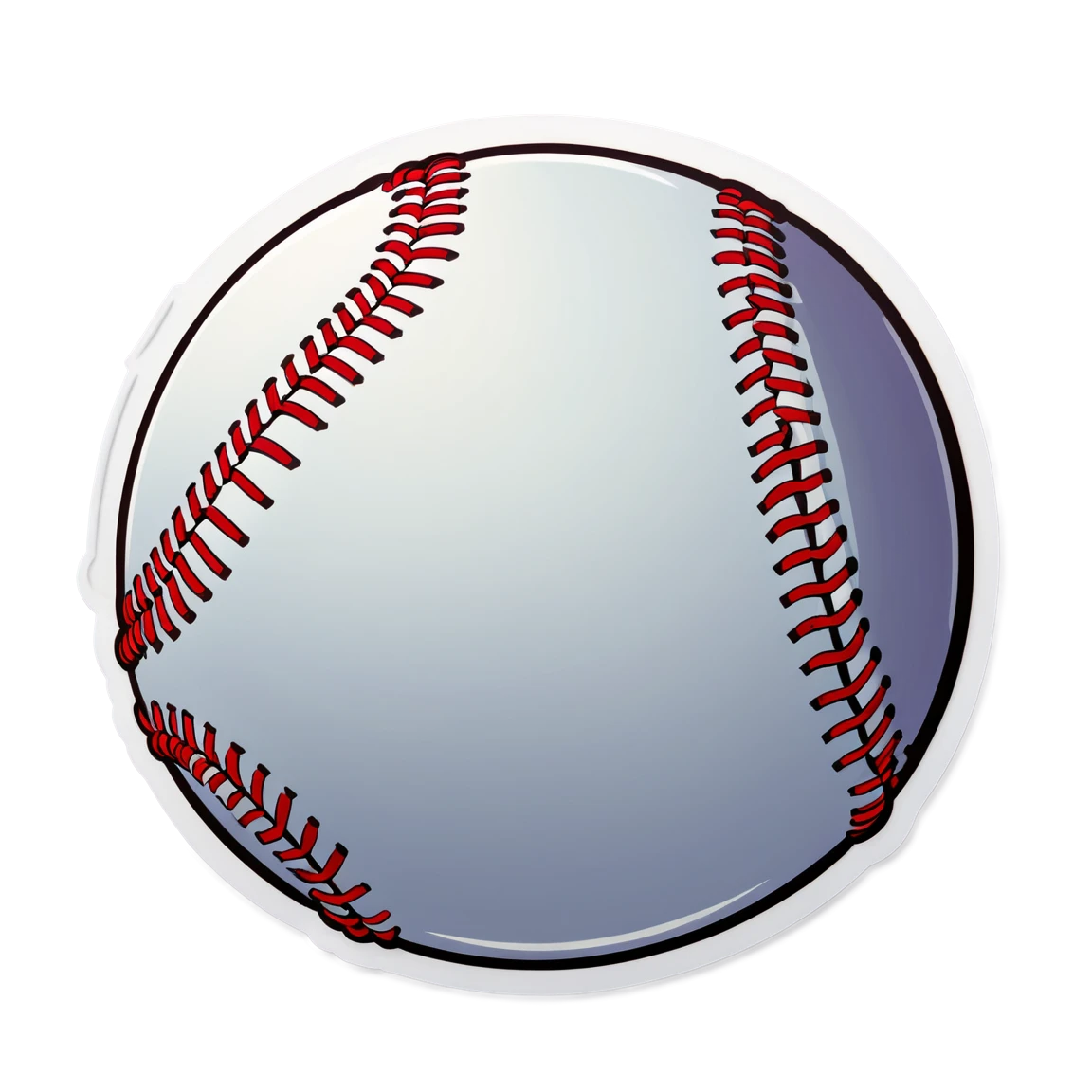 Baseball ball sticker, baseball sticker