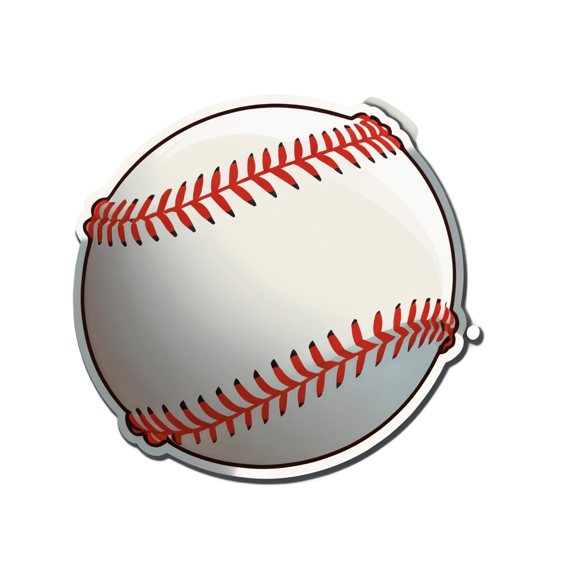 Baseball ball sticker, baseball sticker