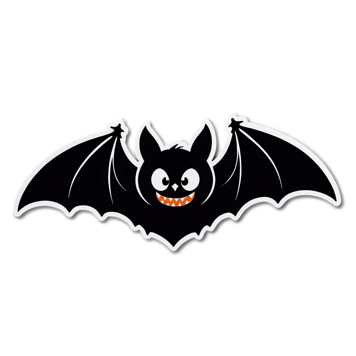 Bat flying, bat sticker