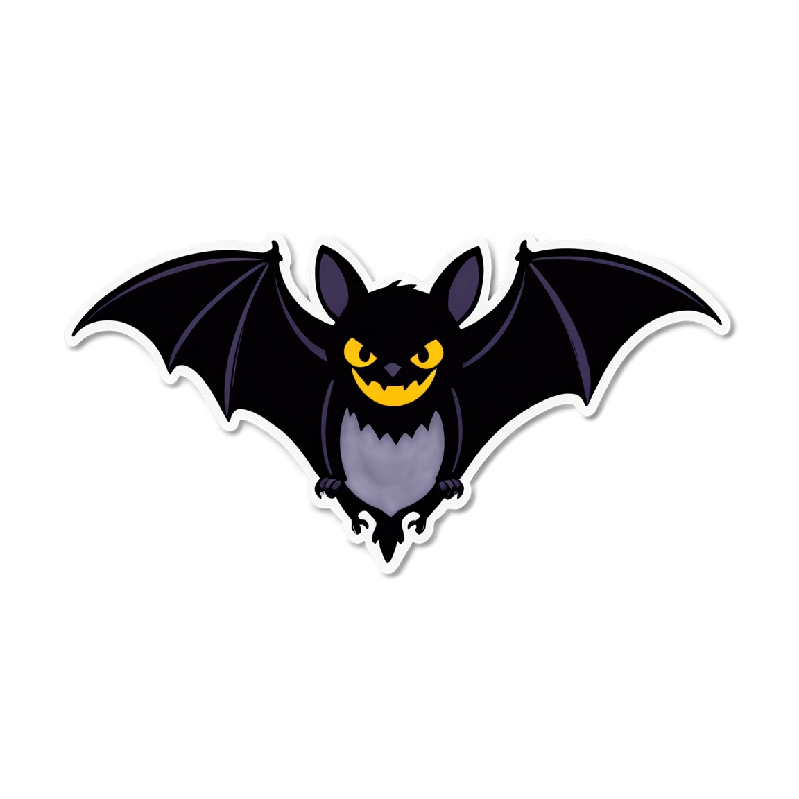 Bat with big wings, bat sticker