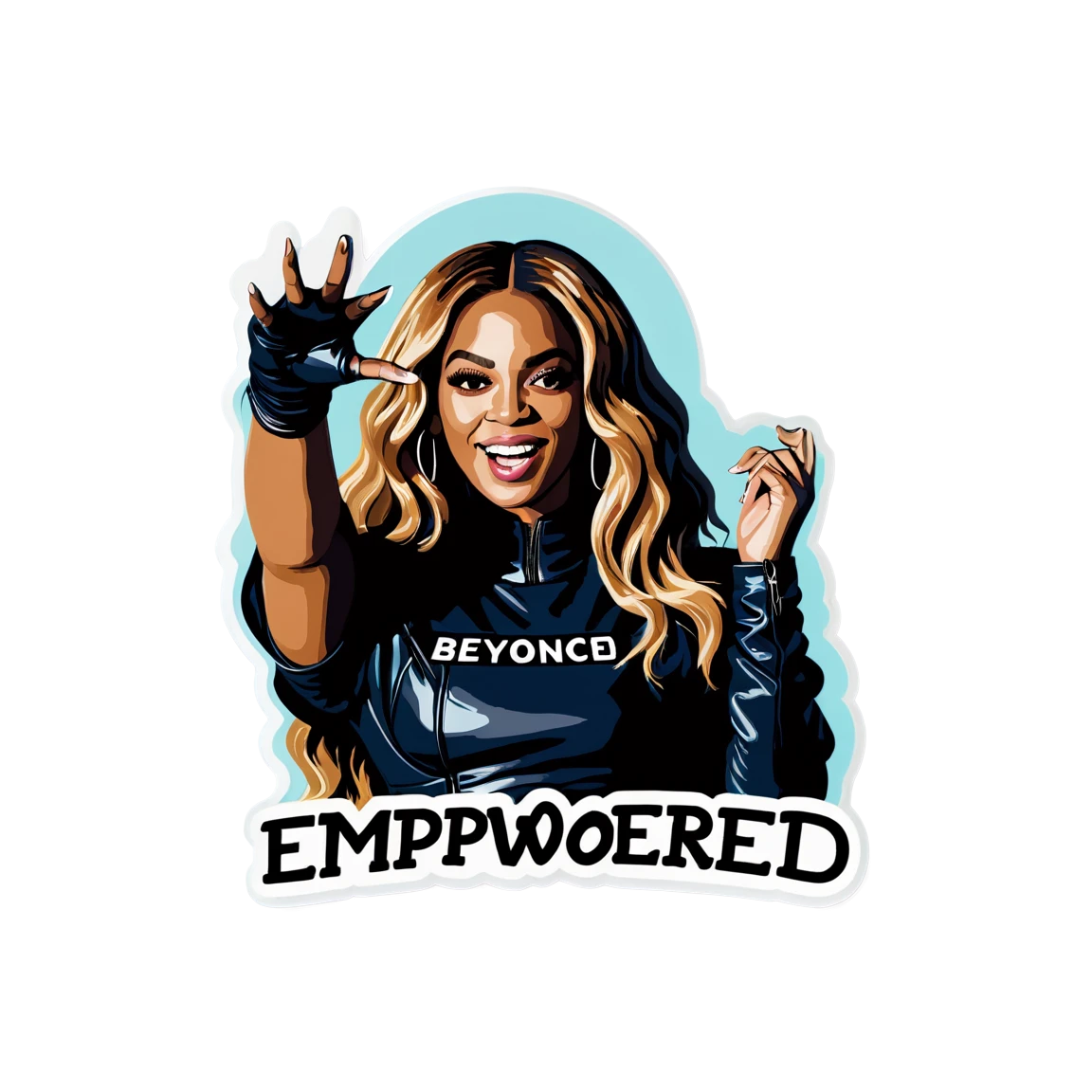 Beyoncé empowered, singer sticker, Beyoncé sticker