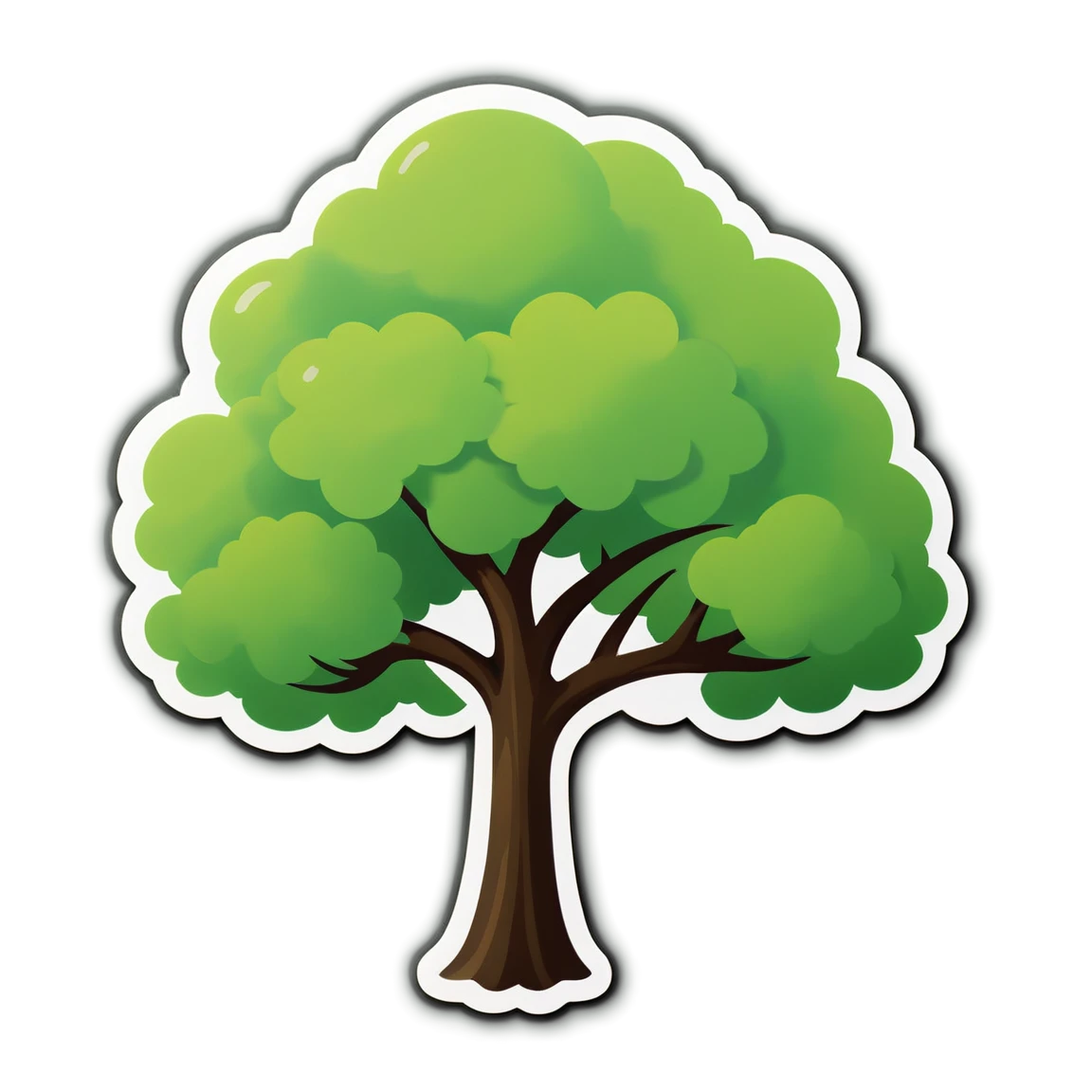 Bible verse with a tree, life sticker