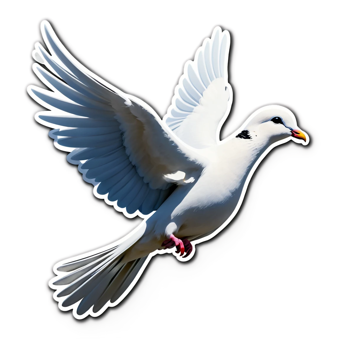 Bible verse with a dove sticker