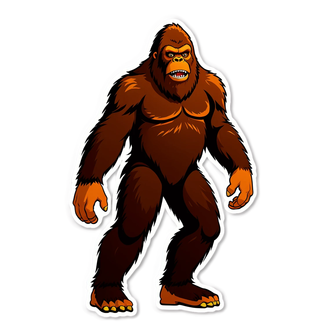 Bigfoot in the forest, Bigfoot sticker