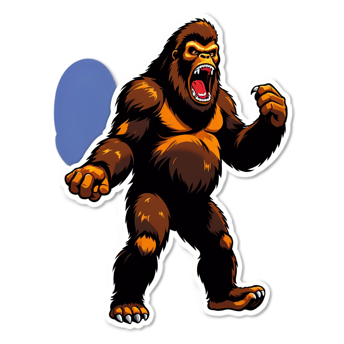 Bigfoot roaring, Bigfoot sticker