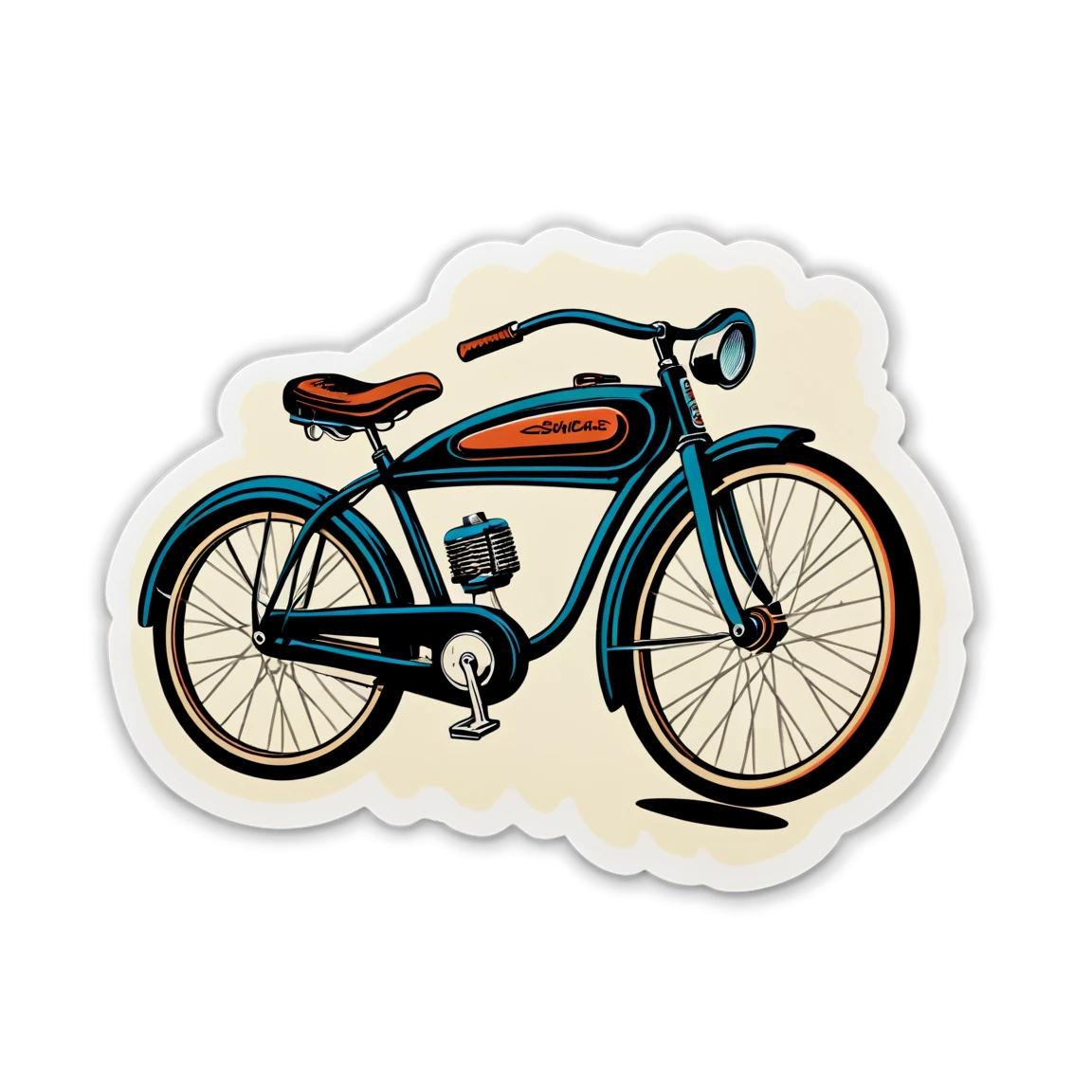 Vintage bike sticker