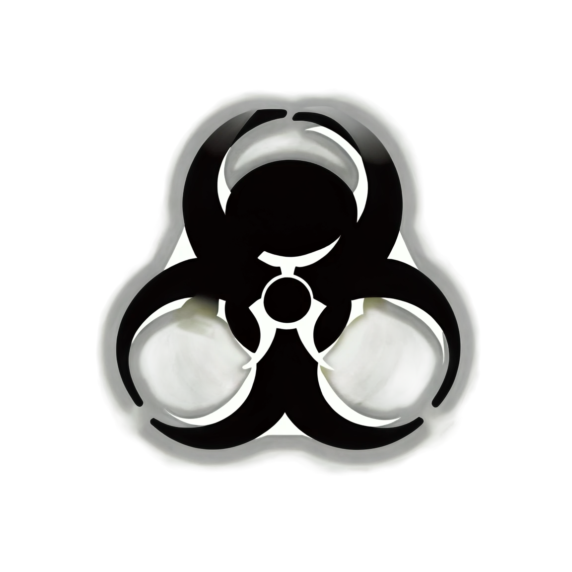 Biohazard sticker, simple design