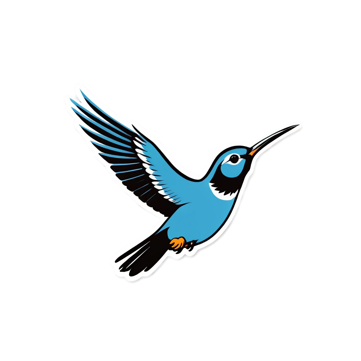 Bird in flight, bird sticker