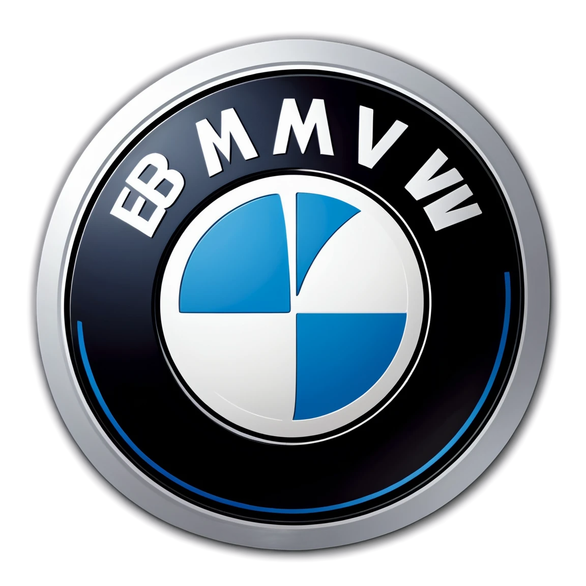 BMW with logo, car sticker, BMW sticker