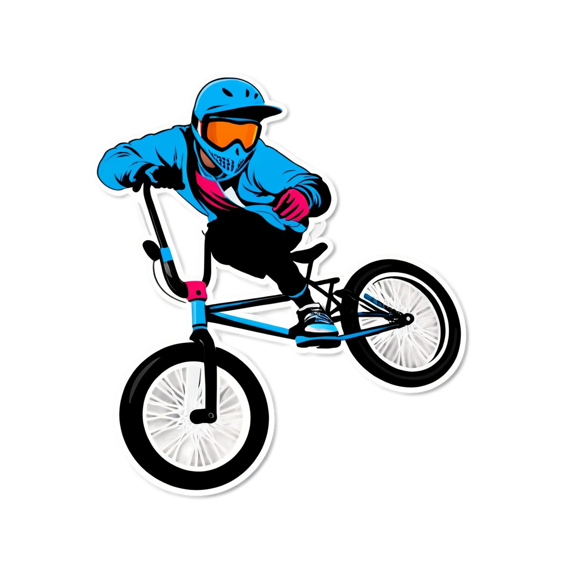 BMX with a BMX bike, BMX sticker