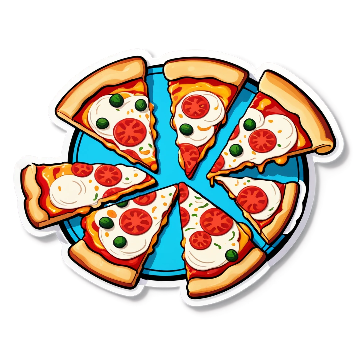 Bts sticker with pizza