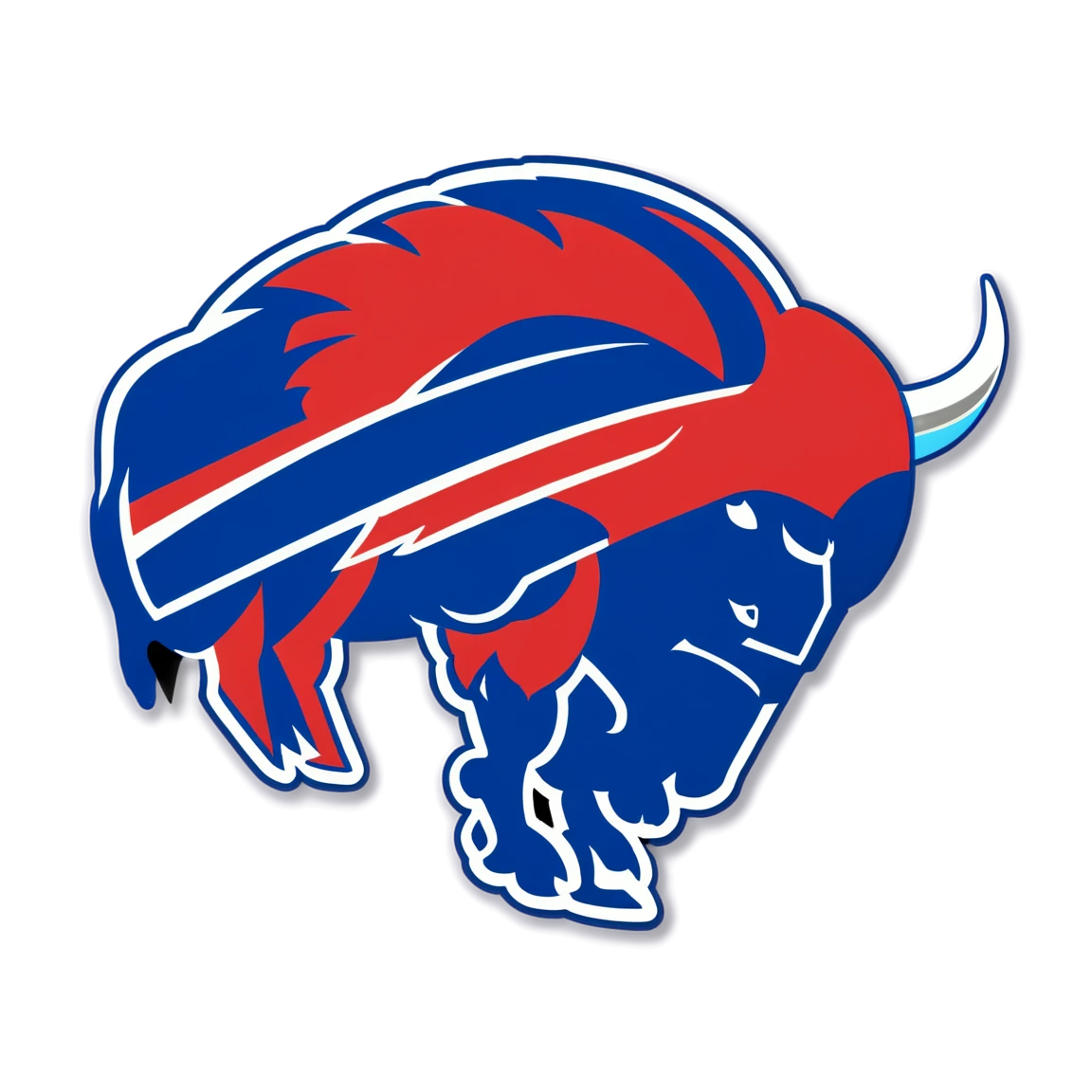 Buffalo Bills with a coach, Buffalo Bills sticker