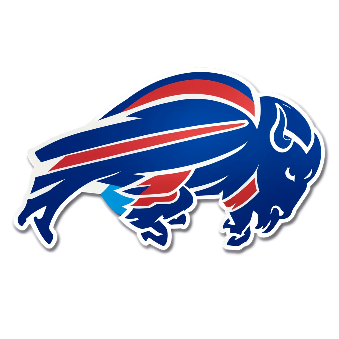 Buffalo Bills in a huddle, Buffalo Bills sticker