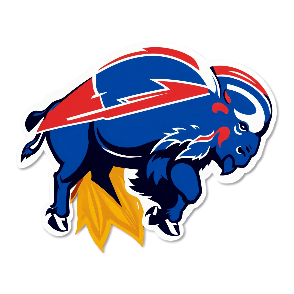 Buffalo Bills wearing a jersey, Buffalo Bills sticker