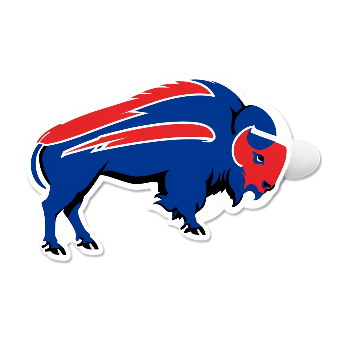 Buffalo Bills on the field, Buffalo Bills sticker