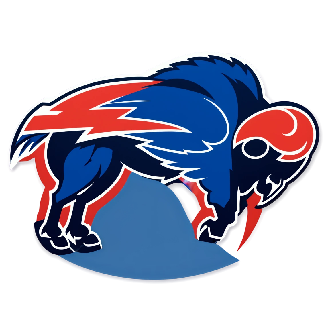 Buffalo Bills with fans, Buffalo Bills sticker