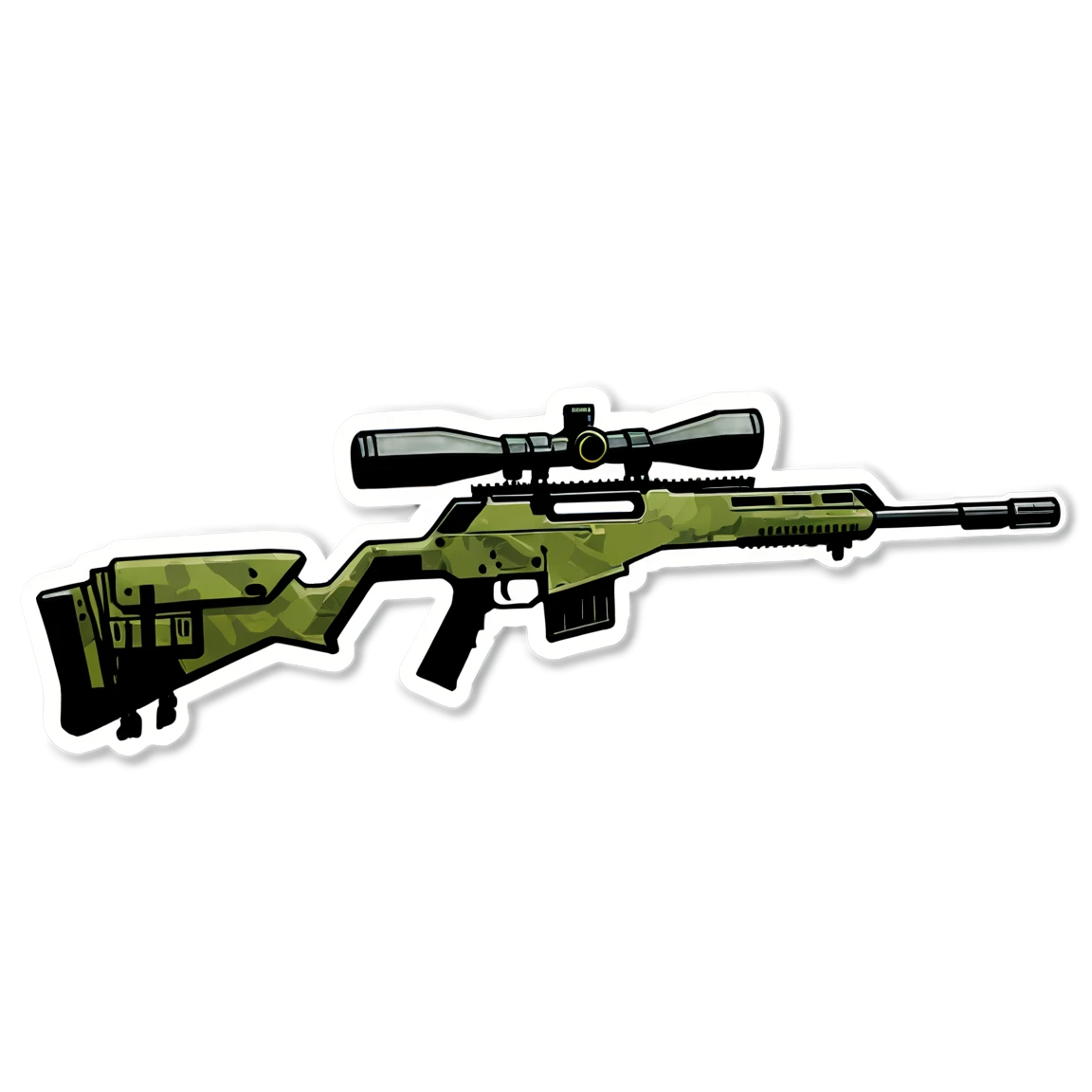 Call of Duty with sniper rifle, Call of Duty sticker