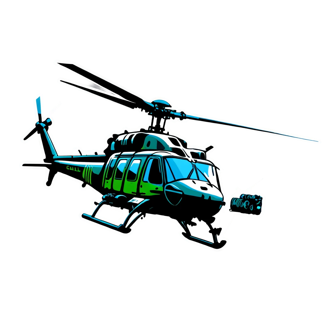 Call of Duty in helicopter, Call of Duty sticker