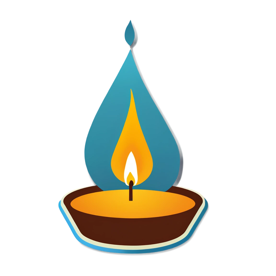 Candle sticker, meditation