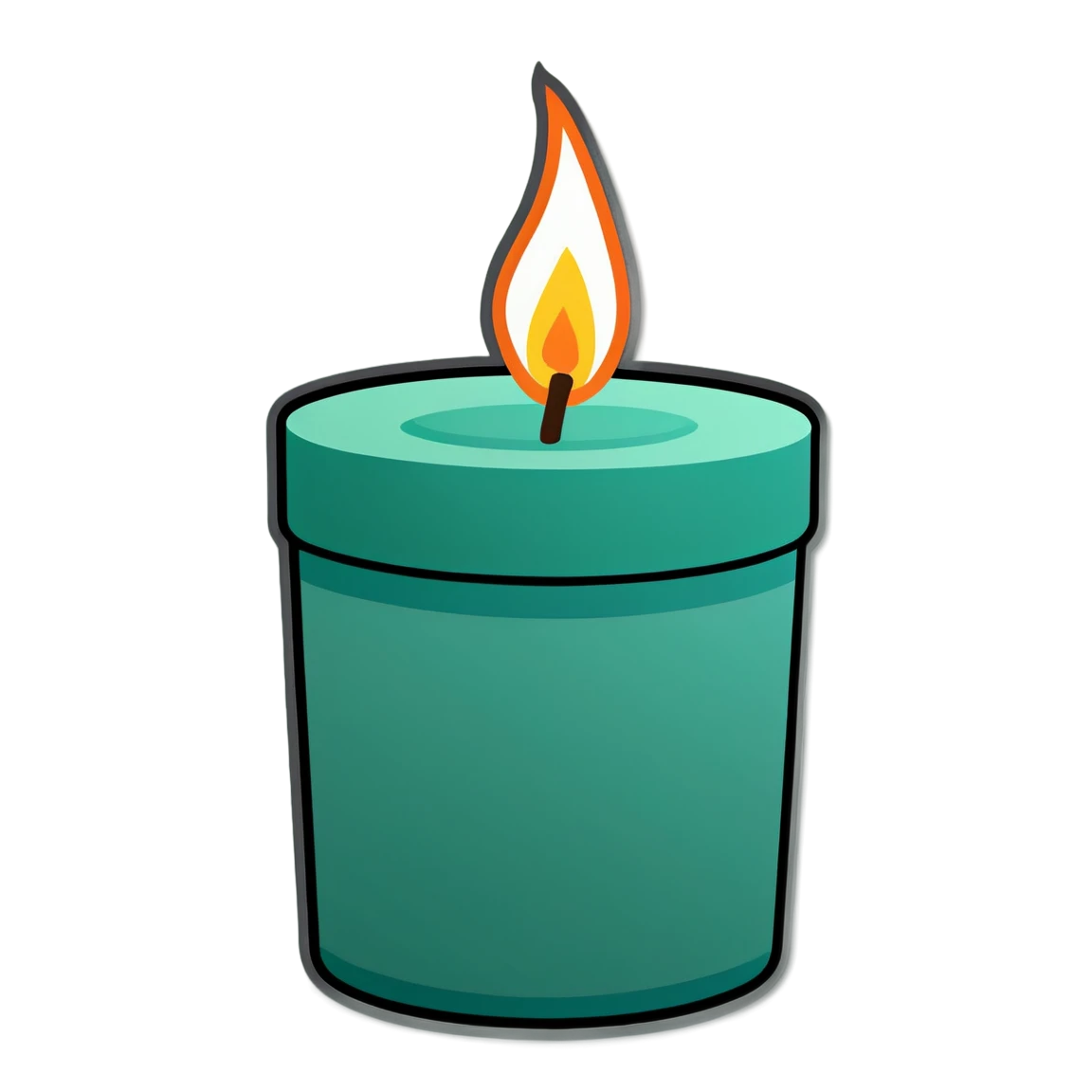 Candle sticker, scented candle