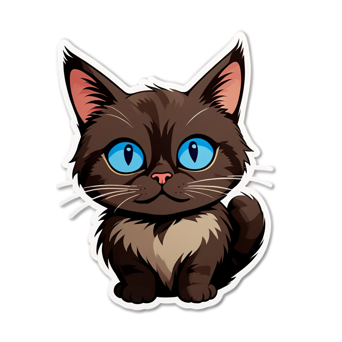 Cute cat, cat sticker