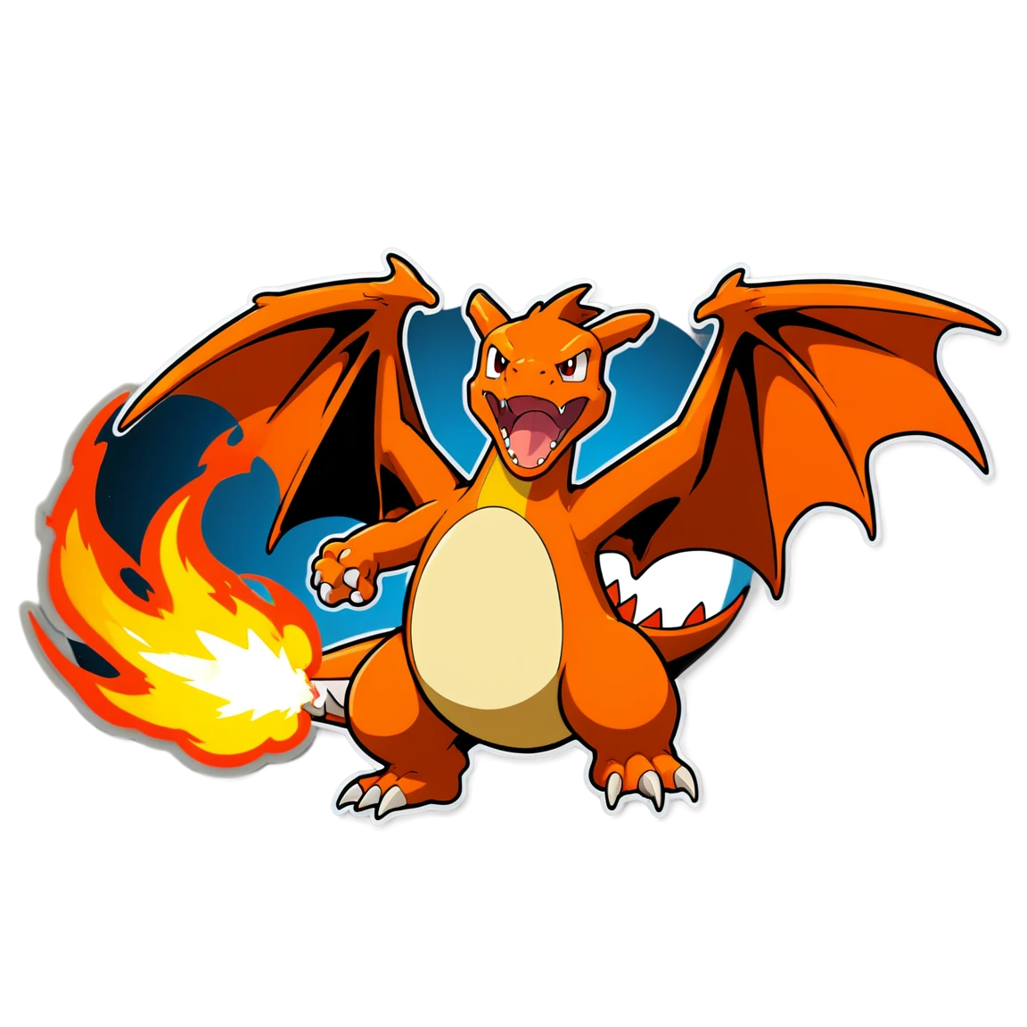 Charizard breathing fire, Charizard sticker