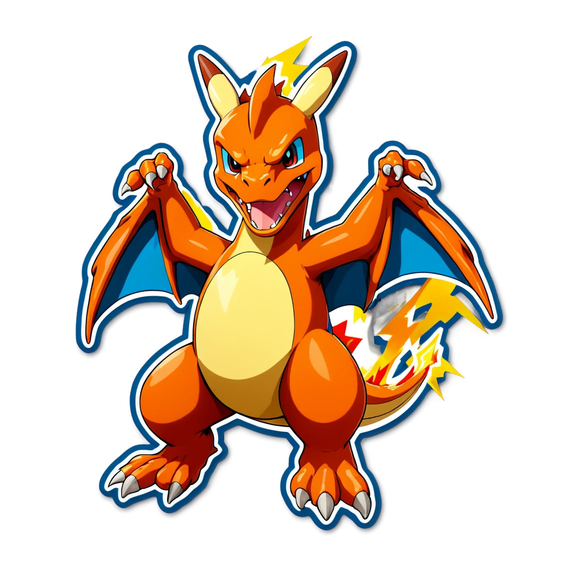 Charizard with lightning, Charizard sticker