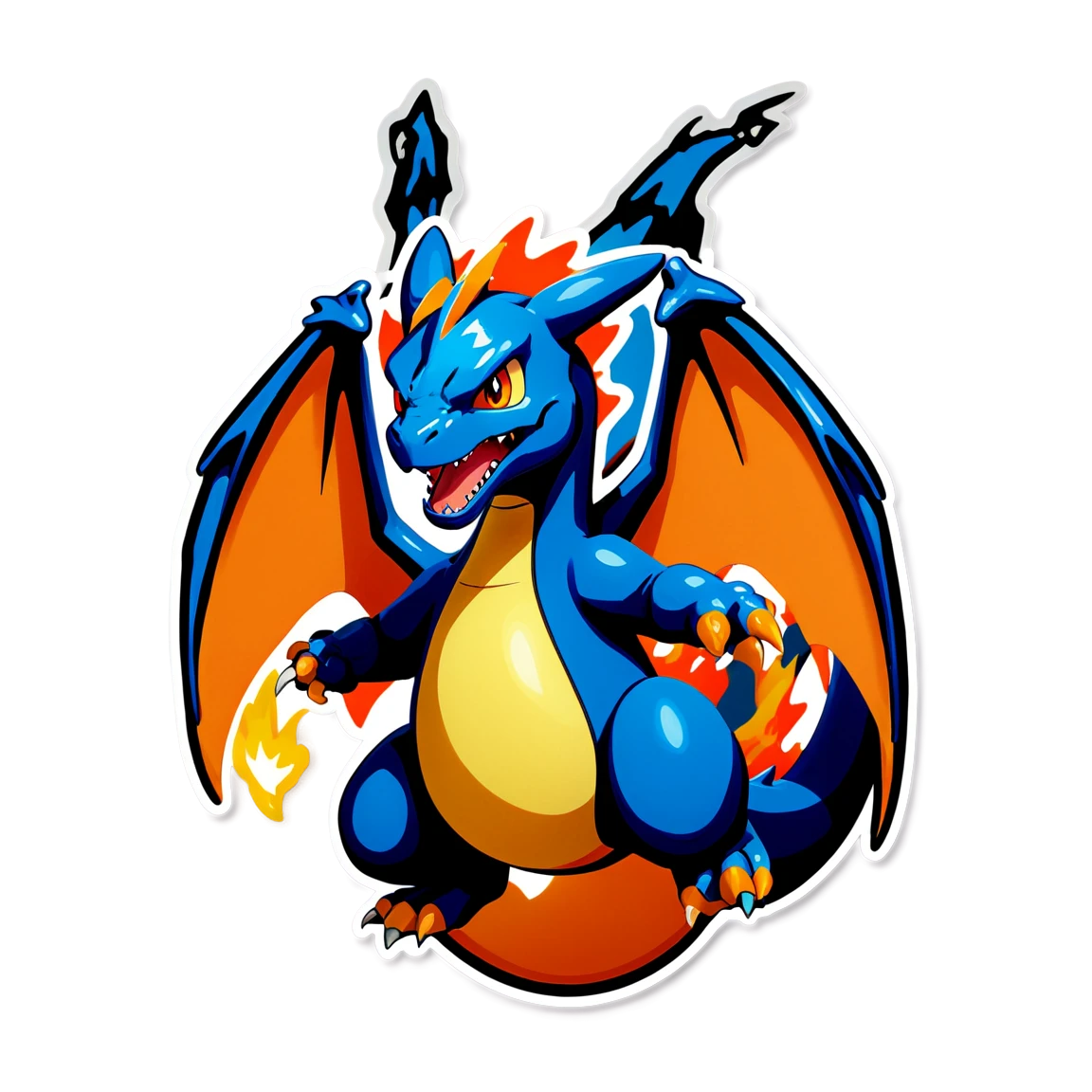 Charizard charging up, Charizard sticker