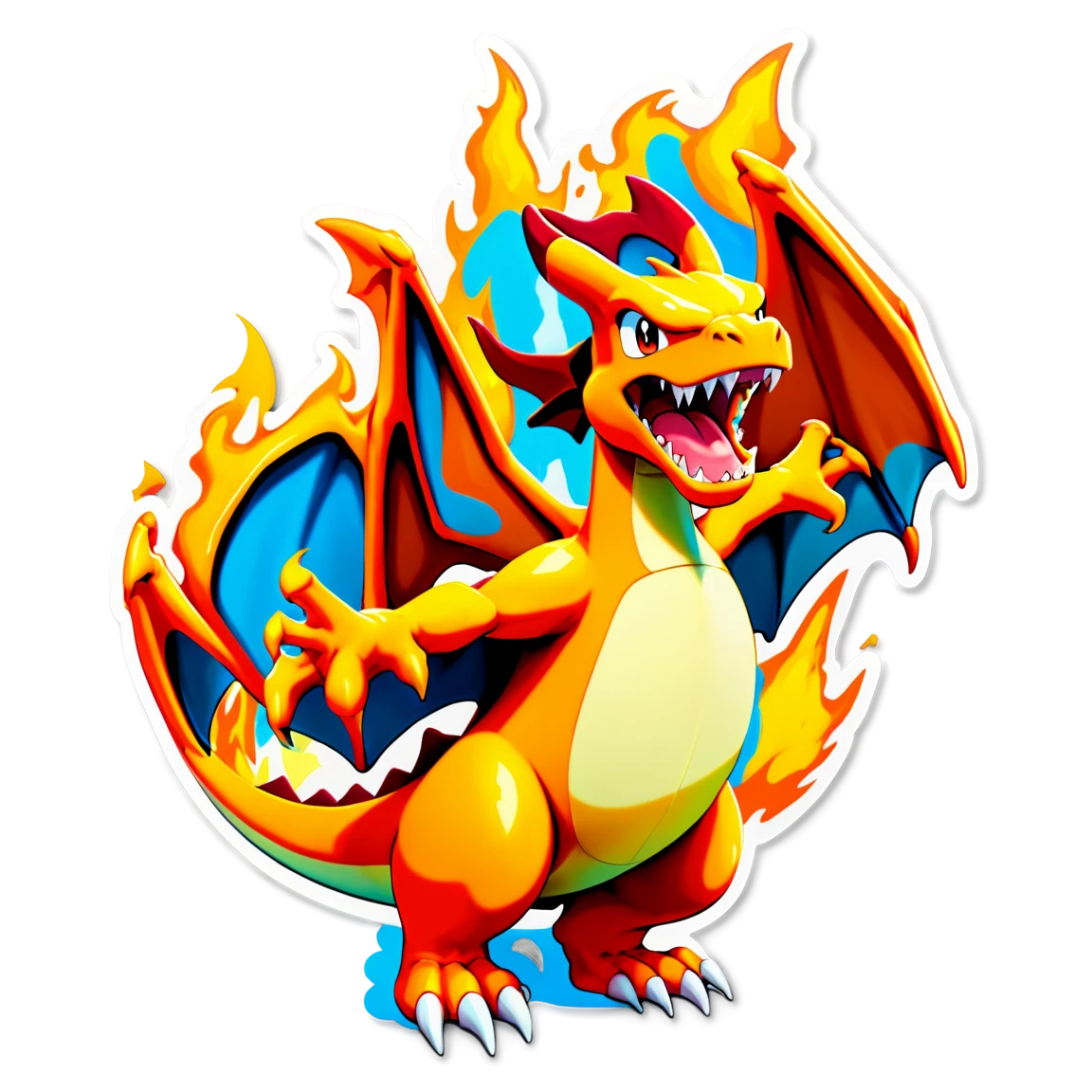 Charizard roaring, Charizard sticker