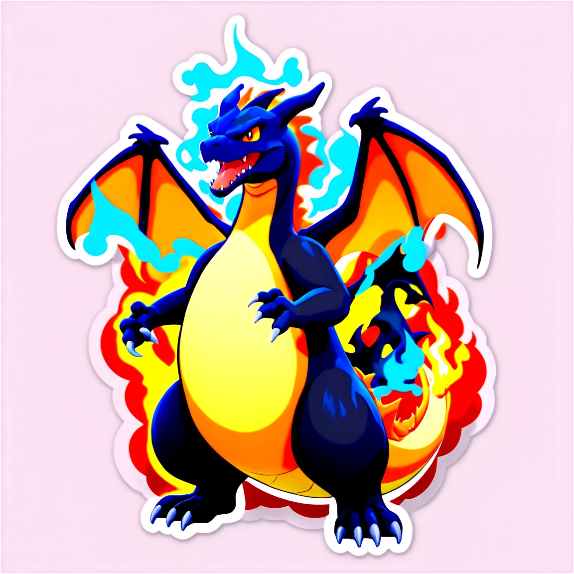 Charizard with smoke, Charizard sticker