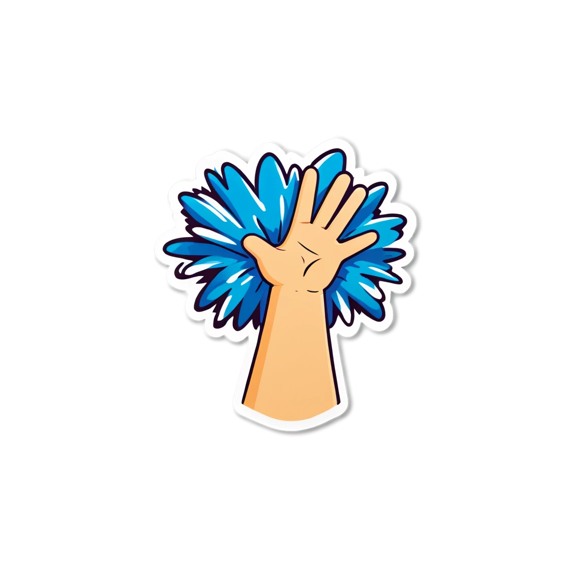 Cheer sticker, clapping