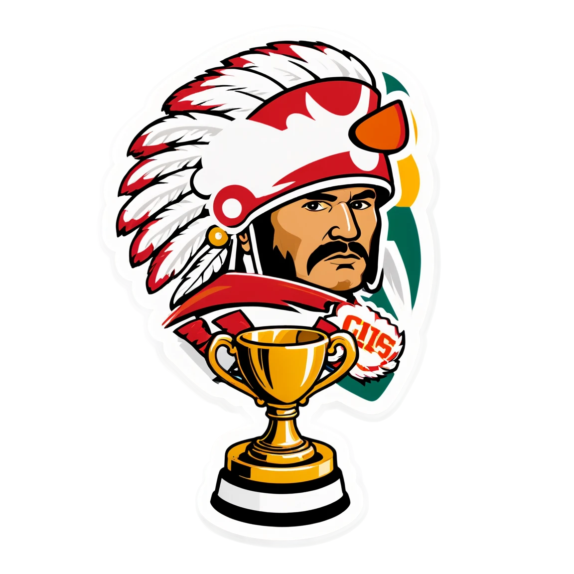 Chiefs with a trophy, Chiefs sticker