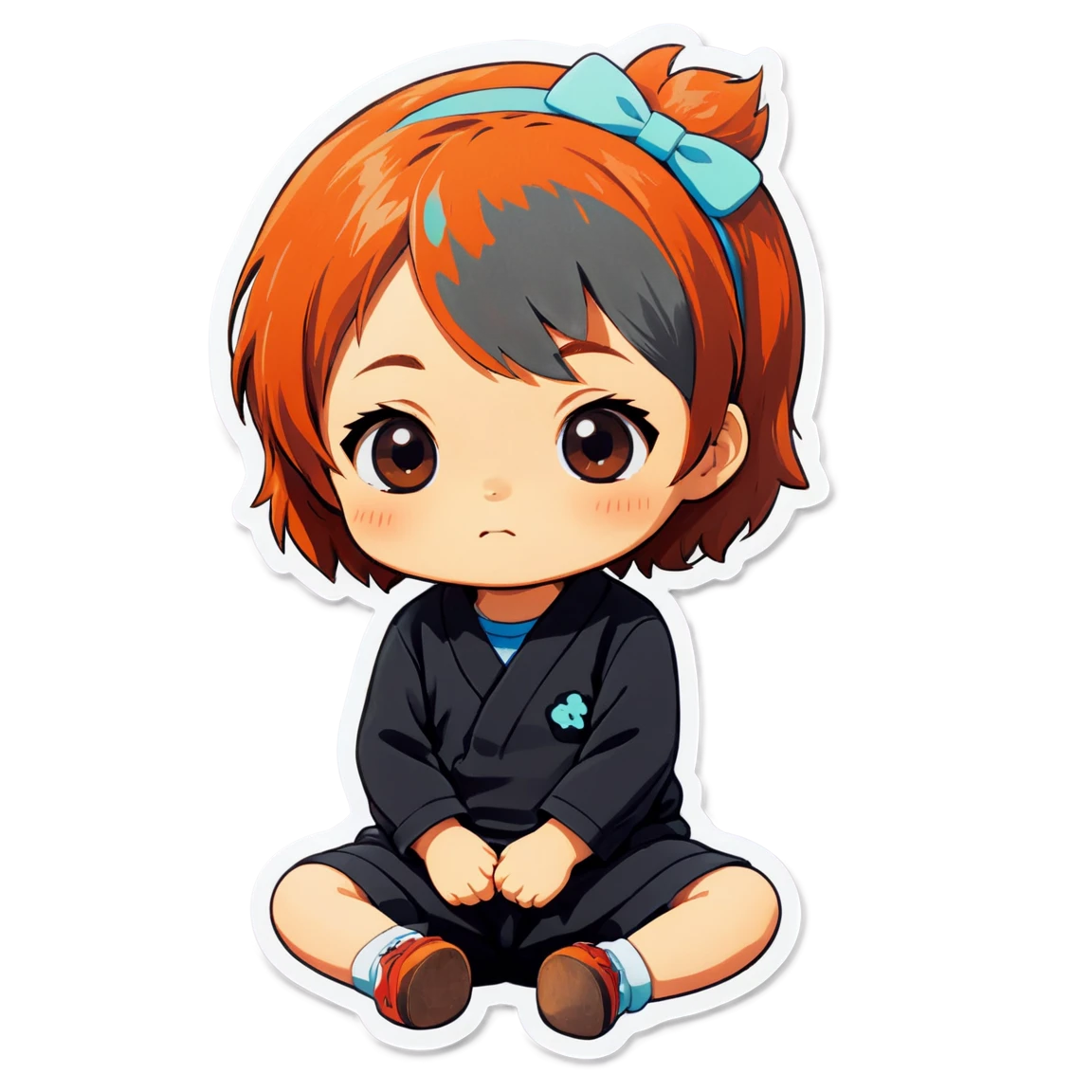 Chiikawa sitting, cute sticker, Chiikawa sticker