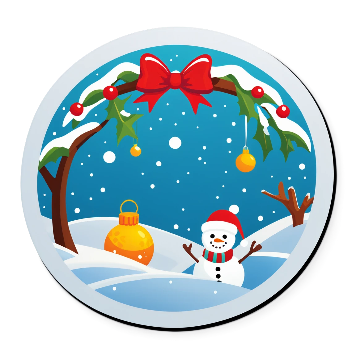 christmas stickers example