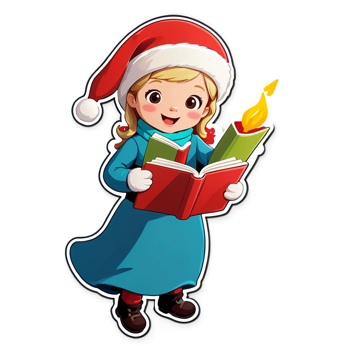 Christmas stories, christmas sticker