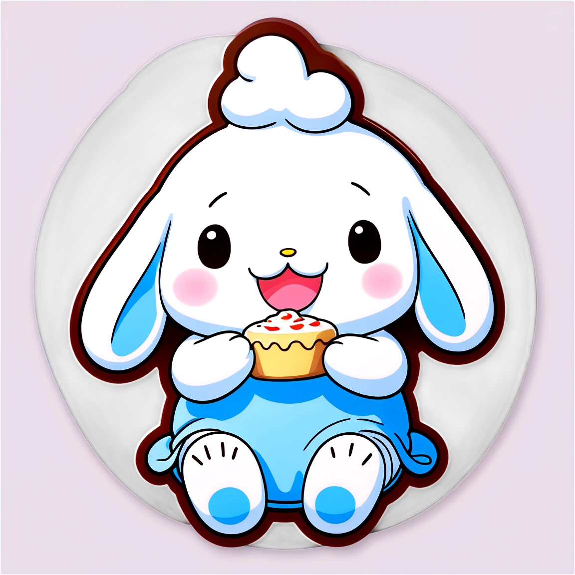 Cinnamoroll eating sticker